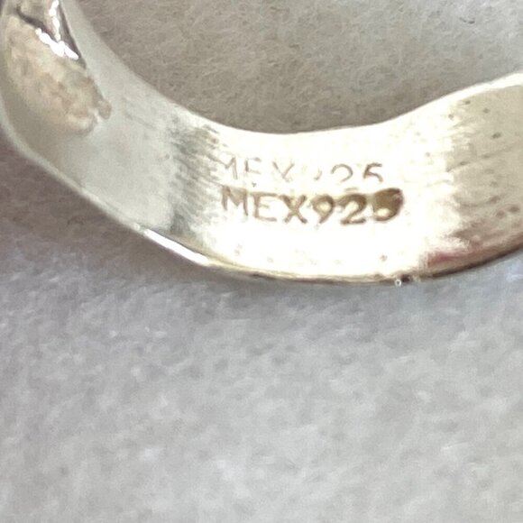 Sterling Silver 925 Adjustable 3D Cat Kitten Animal Wide Band Bypass Ring Sz 6 - Picture 7 of 16
